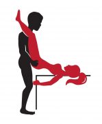 Grafik: Sex-Stellung Position "Der Stier"