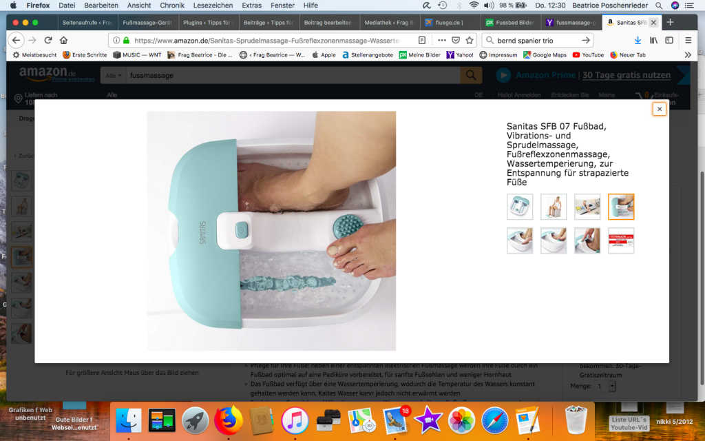 Fußmassage-Gerät für den Penis und die Selbstbefriedigung?
