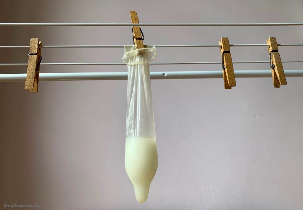 Kann ein Kondom sein vieles Sperma wirklich halten?